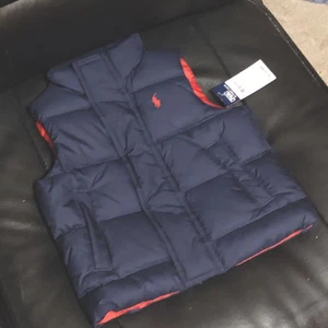 New/NWT Gift Polo Ralph Lauren Down Fowl Puffer Vest 12 months 12M Baby $75 - Picture 1 of 9