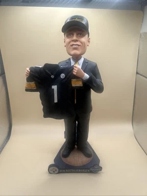 Bobblehead Ben Roethlisberger Pittsburgh Steelers 2004 NFL Draft Day ¡NUEVO EN CAJA! Foto 1 de 4