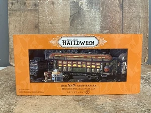 Dept 56 Snow Village Halloween 10th Aniv Haunted Rails Passenger Car 808992 - Picture 1 of 14