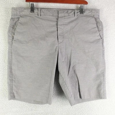 Shorts Theory Masculino 38 Vestido Listrado Cinza Chino Frente Plana Casual Algodão Inteligente - Imagem 1 de 4