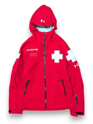 Under Armour Ski Patrol Jacket Goretex Outdoor Gorcope Red Snowbird Men's XS/S - Image 1 of 4