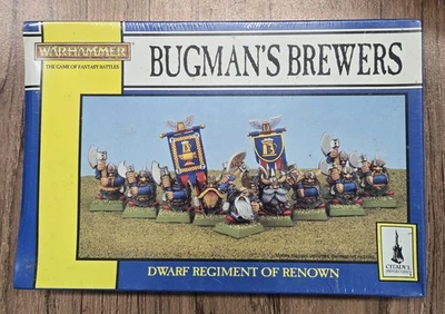 Warhammer Bugman's Brewers Dwarf Regiment Of Renown OOP NEW SEALED GW Metal  - Image 1 of 2