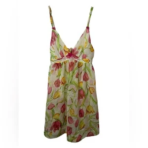Betsey Johnson Floral Print Sheer Nightgown - Picture 1 of 8