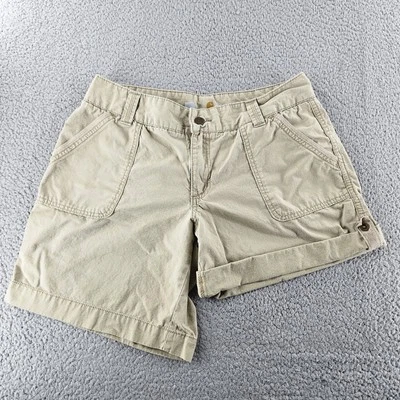 Шорты женские Carhartt 12 бежевые оригинальный крой El Paso трансформируемые рипстоп рабочая одежда - Изображение 1 из 4