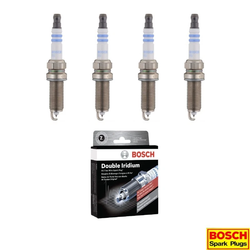 Nuevo Juego de 4 Bujías Doble Iridio BOSCH para Lexus Nissan Scion Toyota L4 Foto 1 de 4