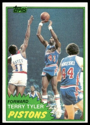 1981-82 Topps #MW84 Terry Tyler Detroit Pistons - Image 1 of 2