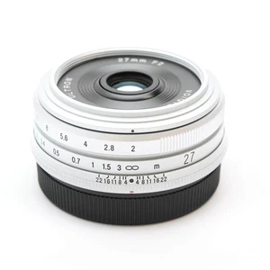 Voigtlander ULTRON 27mm F/2 Silver (for Fujifilm X mount) -Near Mint- #310 - Picture 1 of 12