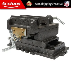 Tornillo deslizante de prensa de taladro cruzado fresado de metal máquina de abrazadera de 2 vías resistente 6" - Imagen 1 de 13