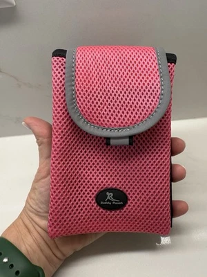 Running Buddy Hot Pink Magnetic Belt Free Cell Phone Pouch Jogging Shopping  - Image 1 of 4