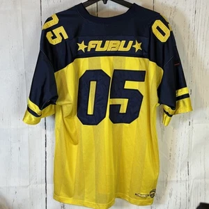 FUBU 05 Jersey Shirt Mens 2XL Champions League Football Hip Hop 2000s Vintage - Picture 1 of 13