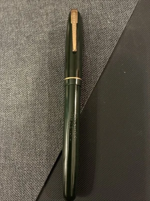 Waterman 502 Lever Fill Fountain Pen 1940s Era in Green Made in England - Image 1 of 4