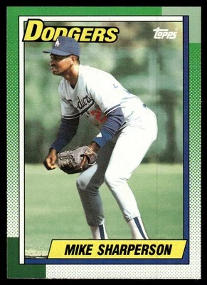 1990 O-Pee-Chee Mike Sharperson Los Angeles Dodgers #117 - Image 1 of 2