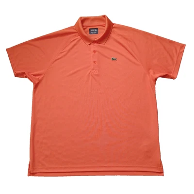 Lacoste Sport Polo Shirt Mens 8 3XL Orange Logo Short Sleeve Ultra Dry - Image 1 of 4