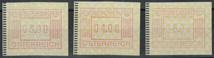 AUSTRIA 1983 Francobolli automatici 3v MNH** - Picture 1 of 1