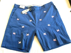Castaway Nantucket Island Cisco Twill Flying Pig Shorts Herren 44 Neu mit Etikett - Bild 1 von 8