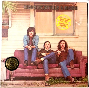 CROSBY, STILLS & NASH  - Vinyl LP 1970 Atlantic SD 19117 Lyric Sleeve Hype stick - Bild 1 von 11