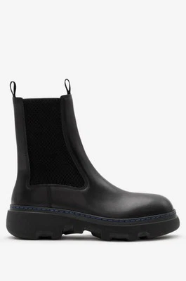 Auténticas NUEVAS BURBERRY Para Mujer Negro CREEPER Cuero Botas Chelsea 9 EE. UU. 39 UE Foto 1 de 4