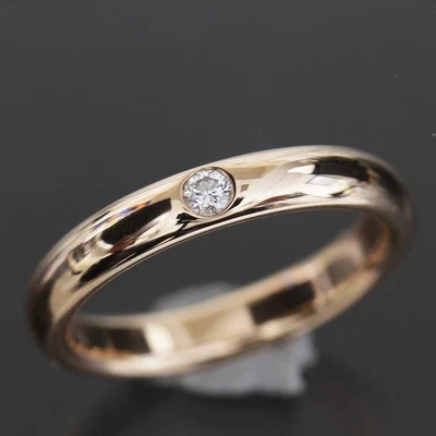 Anillo de boda de diamantes Harry Winston EE. UU. 3,5 K18PG garantía recién pulido 6347A Foto 1 de 4