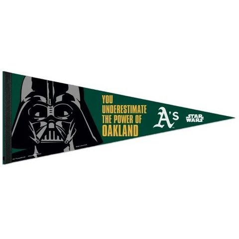 OAKLAND A'S ATHLETICS STAR WARS DARTH VADER PREMIUM PENNANT 12"X30" BANNER Cover