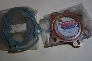 YAMAHA YZ175 76 1L8 CYLINDER  HEAD AND BASE GASKETS 1L8-11181-01 OEM NOS - Picture 1 of 3
