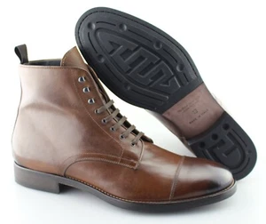 Hombres TO BOOT NEW YORK 'Richmond' Botas de Cuero Marrón Coñac Talla US 12 - D - Imagen 1 de 5