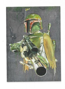 Star Wars Galaxy 6 Brian Rood Foil Card 9 Boba Fett