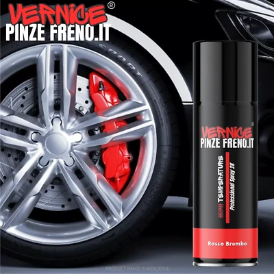 Vernice spray 2K per pinze freni alte temperature auto tuning freno rosso Brembo - Immagine 1 di 2