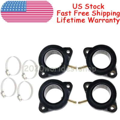 Interfaz adaptadora de carburador 4 piezas para Yamaha XS1100 1978-1982 XJ1100 1982 EE. UU. Foto 1 de 4