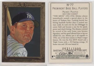2007 Topps Turkey Red Chrome /1999 Mickey Mantle #77 HOF