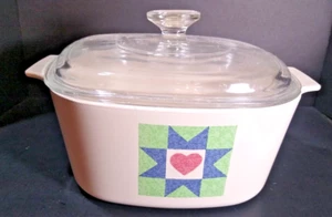 Corelle Quilt 3 liter Casserole & Lid - Picture 1 of 5