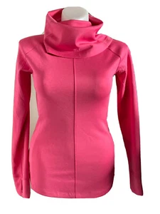 NWOT-SPYDER ACTIVE WOMENS DISTINCT T-NECK TOP,PATCH LOGO,STRETCH,SZ.M,COLOR PINK - Picture 1 of 11