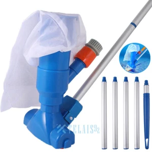 Portable Pool Vacuum Handheld Pool Vacuum Cleaner with 5 Section Aluminum Pole - Picture 1 of 15
