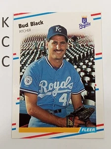 Fleer MLB #252 1988 Bud Black Kansas City Royals - Foto 1 di 2