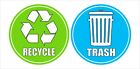 Trash And Recycle Symbol Sticker Decal Various Sizes! Home Office School 