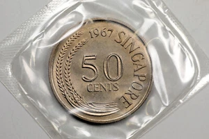 1967 Singapore 50 Cents - Picture 1 of 2