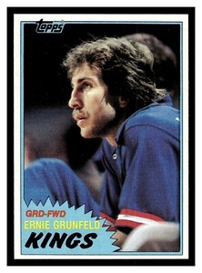 1981 TOPPS ERNIE GRUNFELD #MW94 ROOKIE CARD KINGS HIGH GRADE BEAUTIFUL CARD