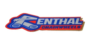 rENTHAL CHAINWHEELS LOGO VINTAGE STICKER MOTORCYCLE PARTS ADVERTISING neocurio - Picture 1 of 8