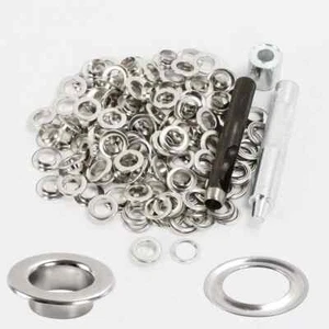 100 x 10 mm Ösenstanze Matrize Werkzeug Leder Handwerk Banner Kit Ösen Ösen Scheibe - Bild 1 von 7