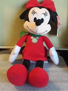 Walt Disney CHRISTMAS HOLIDAY 12" MINNIE MOUSE Plush Stuffed Animal Toy NEW - Picture 1 of 12