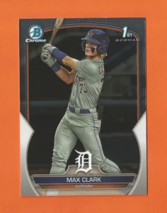2023 BOWMAN DRAFT CHROME 1st MAX CLARK #BDC-76 DETROIT TIGERS D - Picture 1 of 2