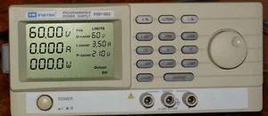 Fuente de alimentación programable PSP-603 Instek GW 0-60 VDC 0-3.5A 0-200W, ¡carga probada! - Imagen 1 de 7