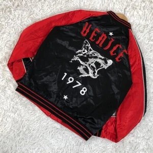 Rare Diesel Reversible Sukajan Bomber Jacket GDRAGON Worn M Black Red Japan Auth - Picture 1 of 20