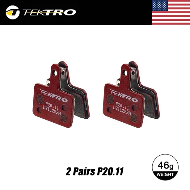 2 Pairs Tektro P20.11 High Performance Metal Ceramic Disc Brake Pads With Spring - Image 1 of 1