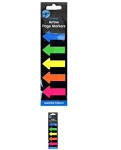 Marcadores de página adhesivo en forma de flecha surtido 150 números nuevo - Imagen 1 de 1