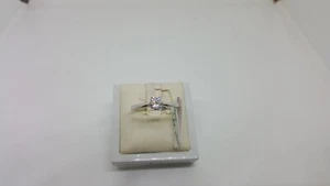 ANELLO DA DONNA SOLITARIO CON ZIRCONE IN ORO BIANCO 18KT 2 GRAMMI (5875) N16 - Foto 1 di 12