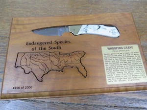 Kershaw Folding Knife Endangered Bird Species Lower 48 States WHOOPING CRANE - Picture 1 of 9