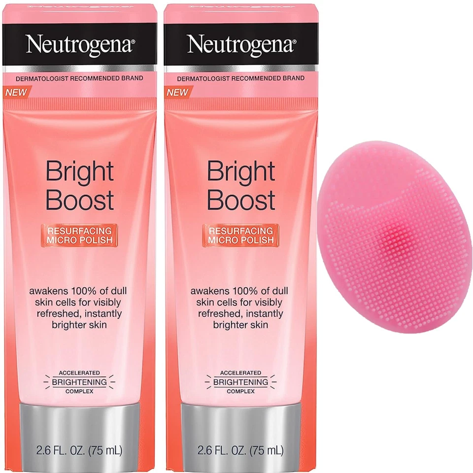 Micro Esmalte Rejuvenecimiento Neutrogena Bright Boost - Paquete de 2 - Con CEPILLO FACIAL Foto 1 de 4
