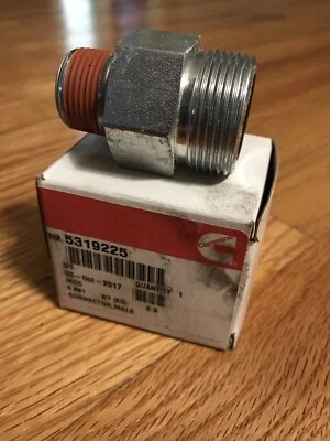 Genuine Cummins Diesel 5319224 Male Connector Adapter Fitting - Image 1 of 3
