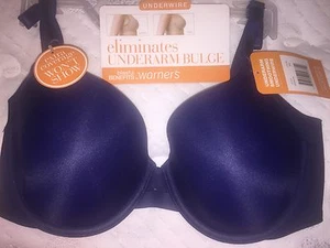 Warner's Bügel BH Blissful Benefits Extra Coverage 34C Navy Neu mit Etikett Style 3561 - Bild 1 von 9