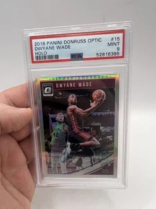 2018 Panini Donruss Optic Dwyane Wade Holo Prizm PSA 9 Miami Heat #15 - Bild 1 von 17